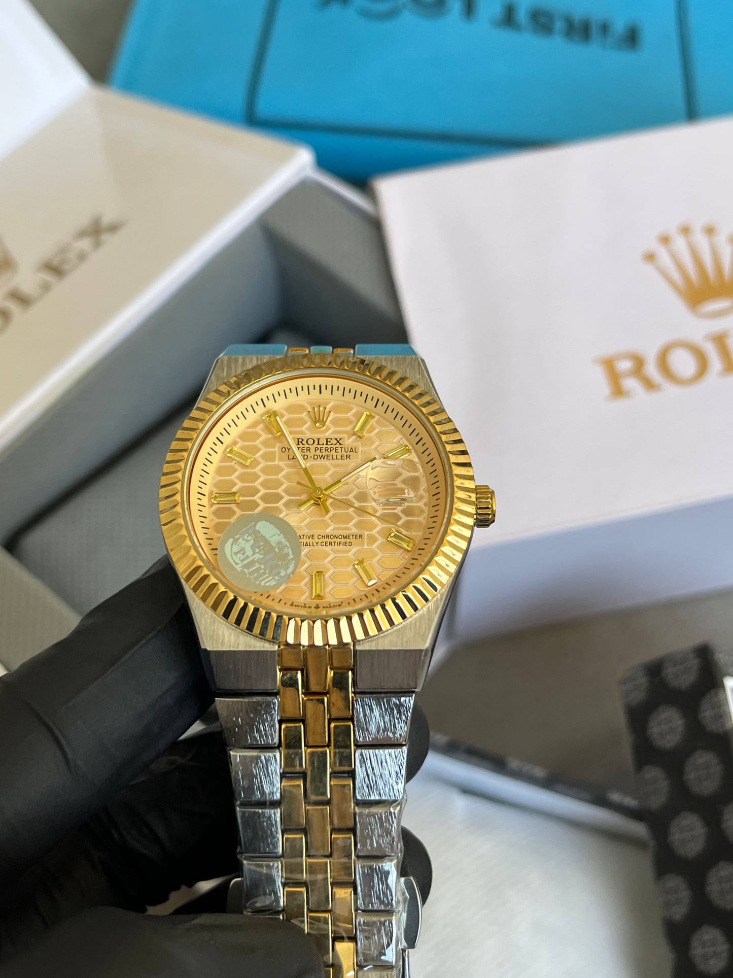 Rolex Watch 2025 Edition - Golden Snack Dial
