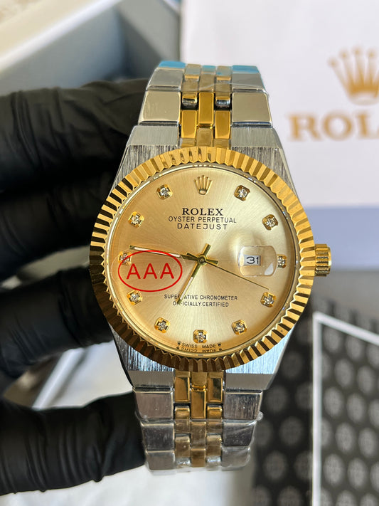 Rolex Watch 2025 Edition - Golden Dial