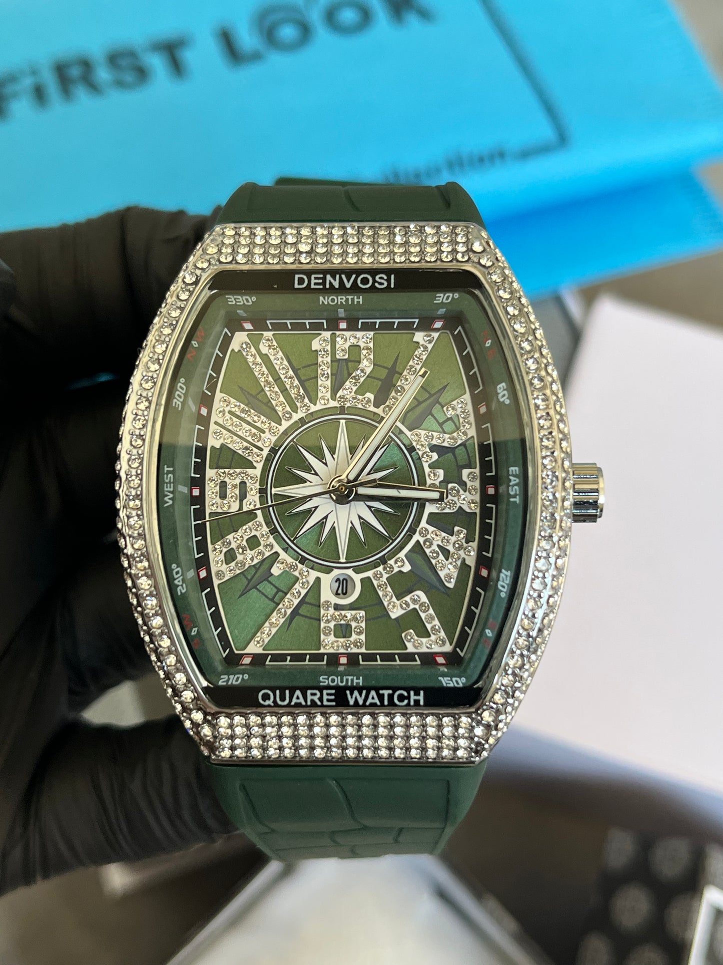 Frank Muller Luxury Watch – Silver with Green Dial