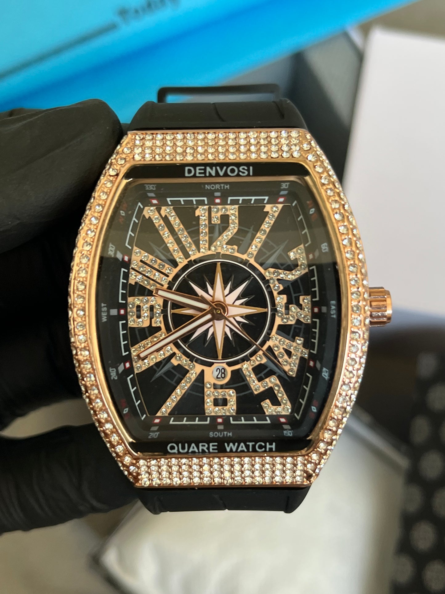 Frank Muller Luxury Watch – Gold with Black Dial
