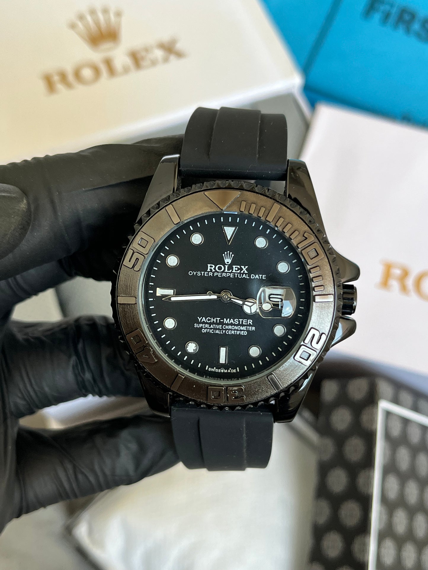 Rolex Luxury - Strap Watch – Black Dial